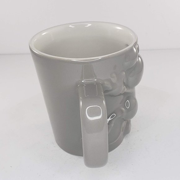 Disney Mickey Mouse Splat Figural Grey Coffee Mug Cup - Picture 4 of 6